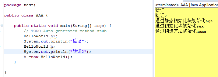 关于类被加载代码块和构造器运行顺序_ 图片描述