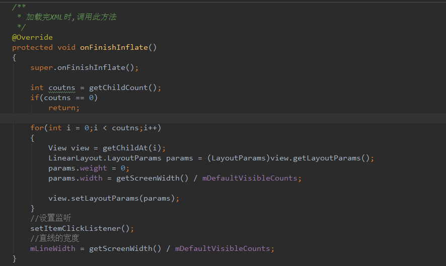 【Android】顶部Tab指示器(自定义LinearLayout+Viewpager)_ 图片描述