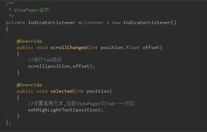 【Android】顶部Tab指示器(自定义LinearLayout+Viewpager)_ 图片描述
