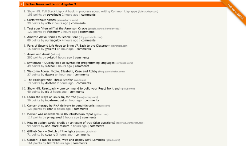 18个惊人的Angular开源项目_