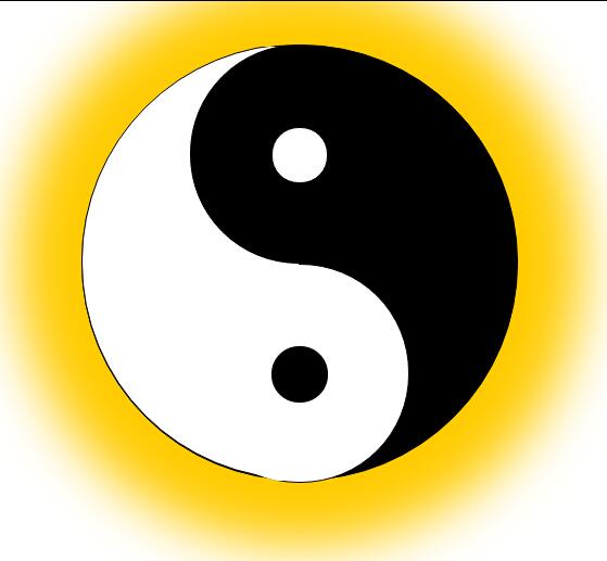 自学CSS3画太极,可能过于烦琐,还望体谅......._ 图片描述