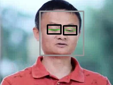 用opencv测试人脸识别眨眼练习及问题_ 图片描述