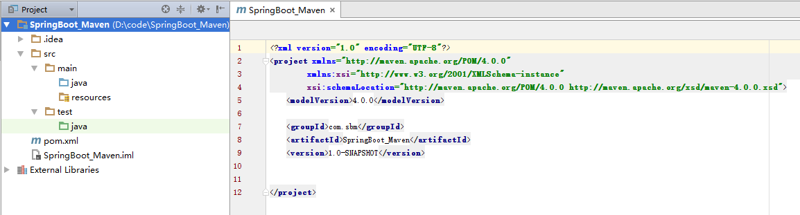 SpringBoot项目实战(1):新建Maven项目_ 图片描述