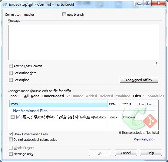 使用小乌龟git提交下载到Coding网站_ 图片描述