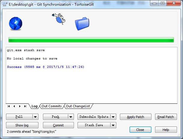 使用小乌龟git提交下载到Coding网站_ 图片描述