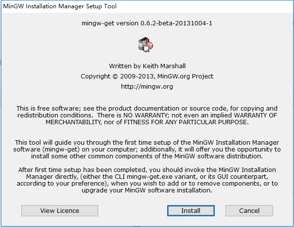 最新MinGW安装过程描述_ 图片描述