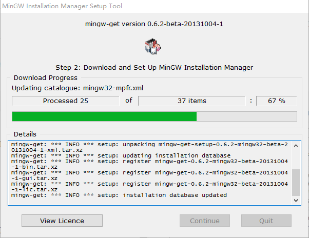 最新MinGW安装过程描述_ 图片描述