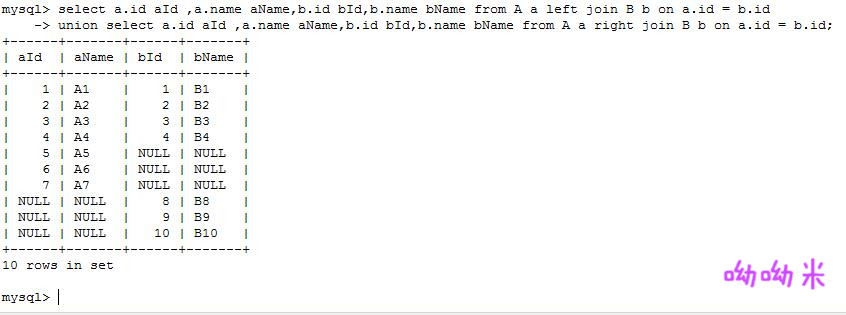 数据库知识点(1)——join查询语句梳理_ full_2