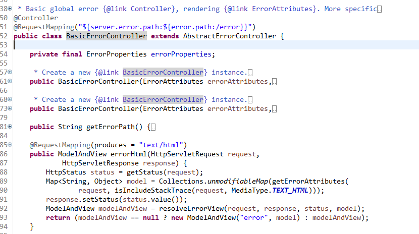 SpringBoot项目实战(7):自定义异常处理界面_ 图片描述
