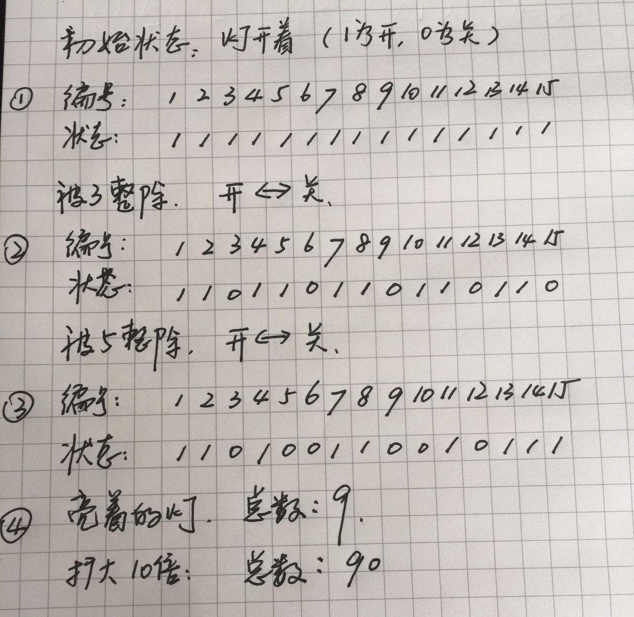 从150盏灯这道奥数题说起......_ 图片描述