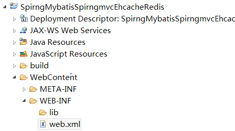 SpringSpringmvcMybatisRedisEhcache(一)_ 新建的项目图片