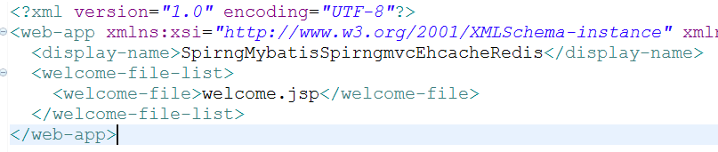 SpringSpringmvcMybatisRedisEhcache(一)_ web.xml