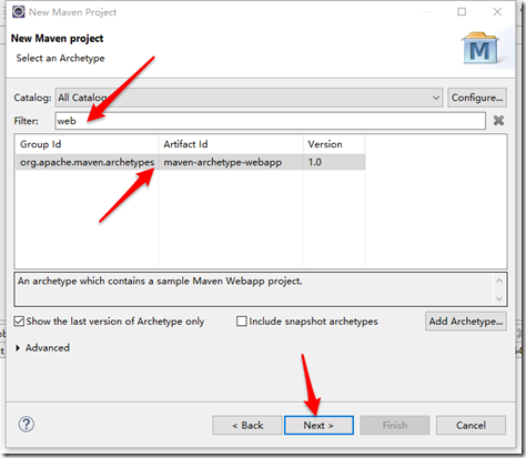 在eclipse中使用Maven建web工程的两种方式_ 图片描述