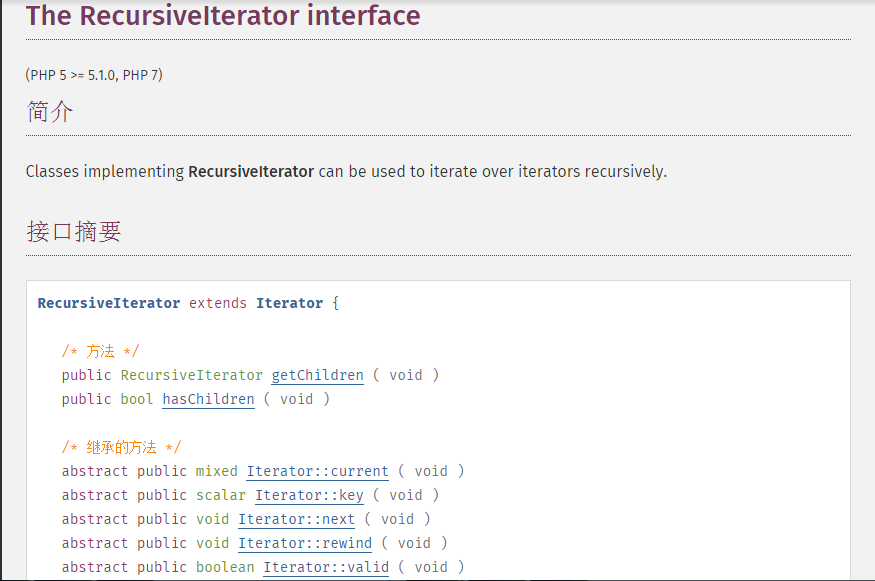 SPL迭代器接口(六)—RecursiveIteratorInterface_ 图片描述