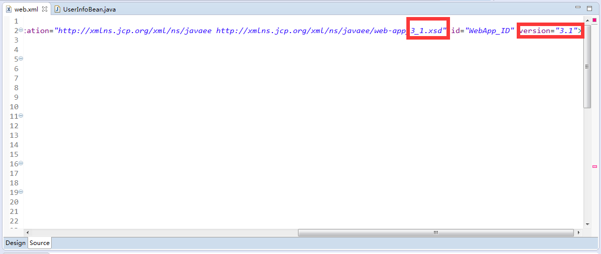 xml里面的版本为3.1