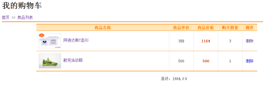 JAVA遇见HTML——Servlet篇学习之购物车的使用_ 图片描述
