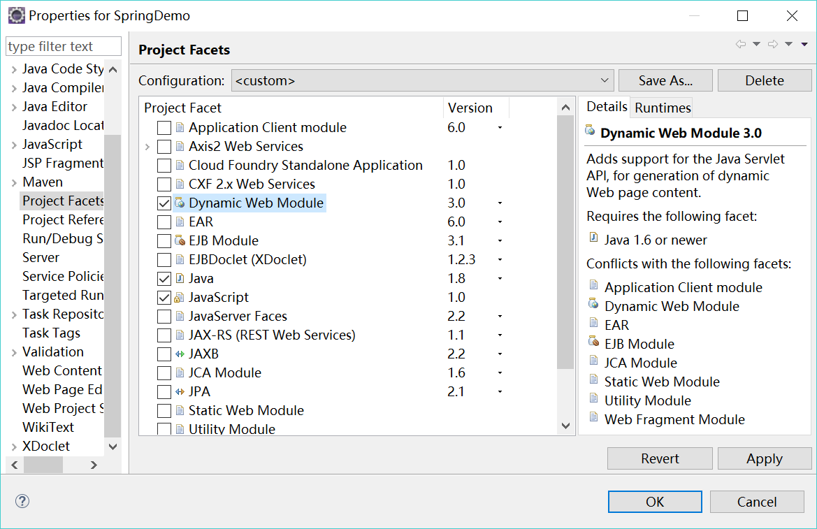 eclipse--DynamicWebModule修改3.0的问题_ 图片描述