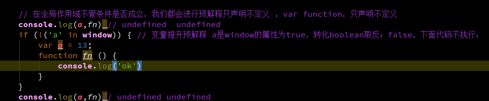 1.1变量提升,作用域生成和链,函数的生命周期,自定义函数,声明变量重复_ 图片描述