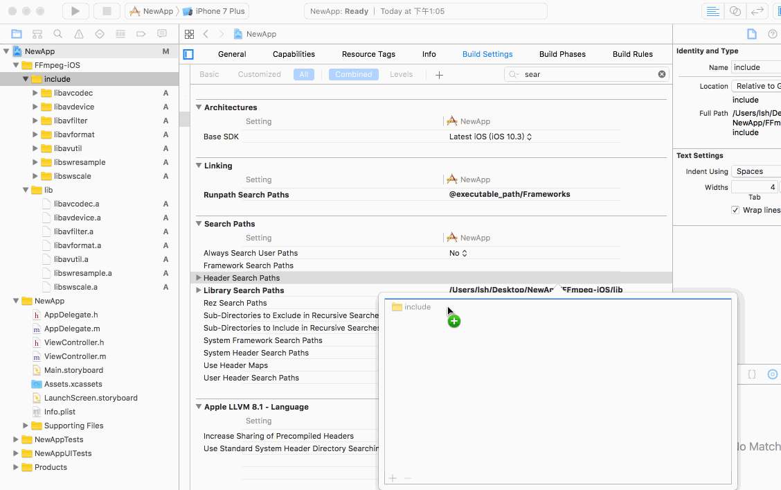 iOS总结笔记--第三方的手动导入_ 图片描述
