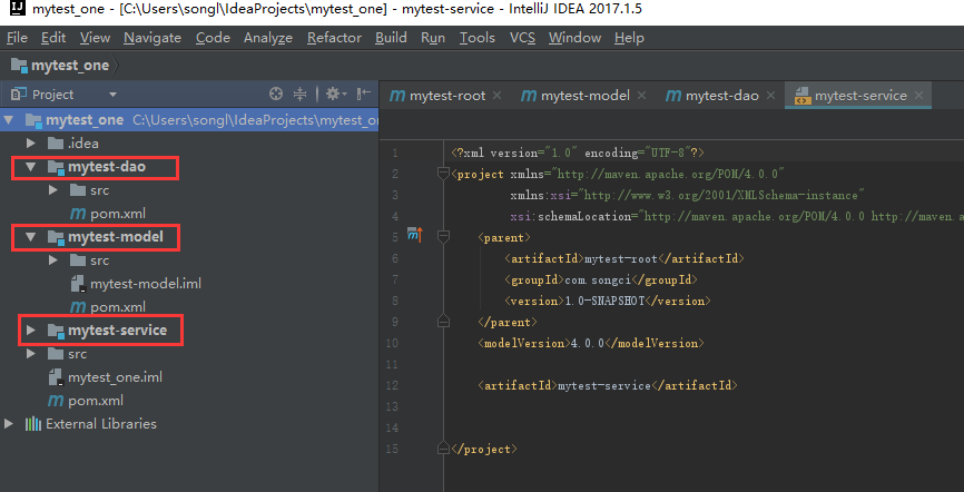 Maven多模块项目搭建+SSM框架整合(一、多模块搭建)_ 图片描述