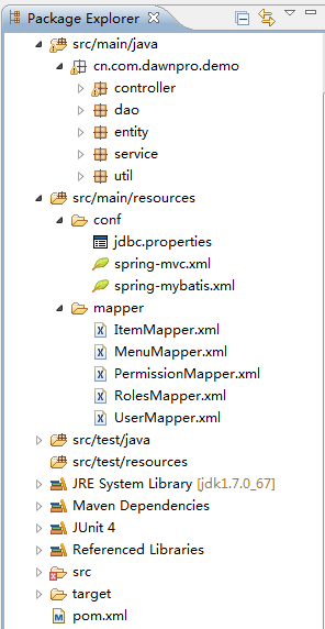 Java零基础入门ssm框架_ 目录结构