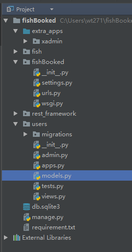 Django自定义用户表和安装xadmin_ 图片描述