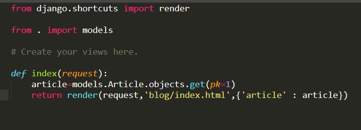 python-Django学习笔记(一)_ 后台代码的编写