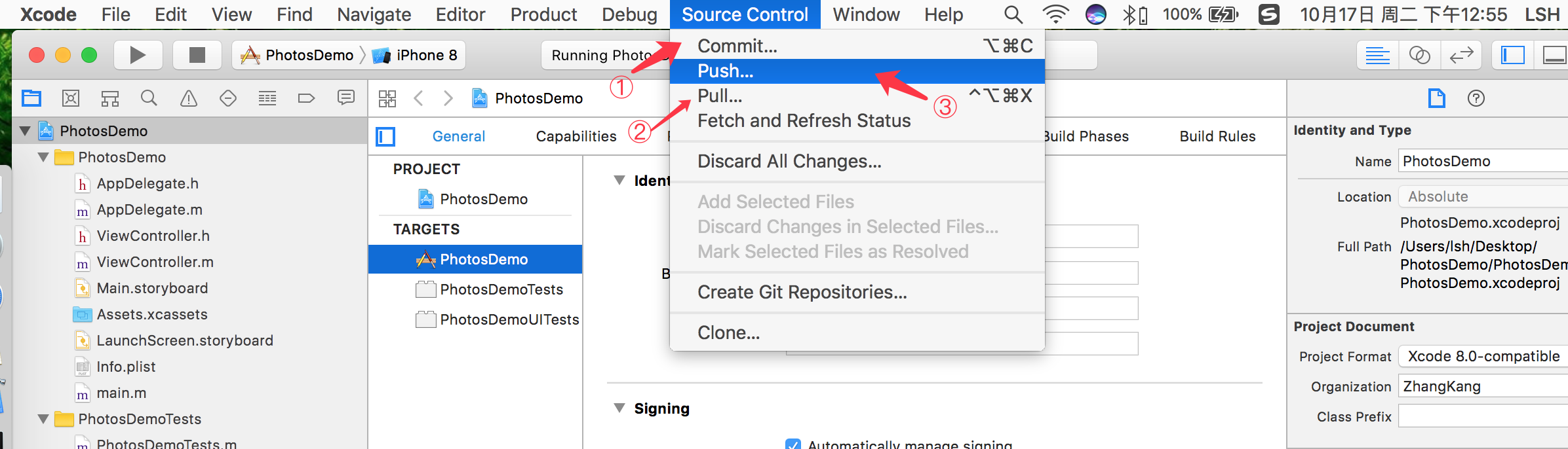 iOS总结笔记--Xcode9上传项目到GitHub_ 图片描述