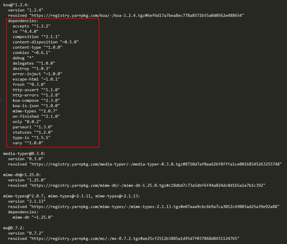 简单了解和使用yarn来管理_ 图片描述
