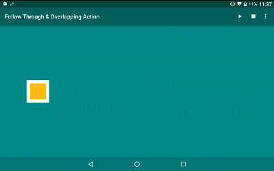 Android属性动画&迪士尼动画基本原则_ 跟随和覆盖行为