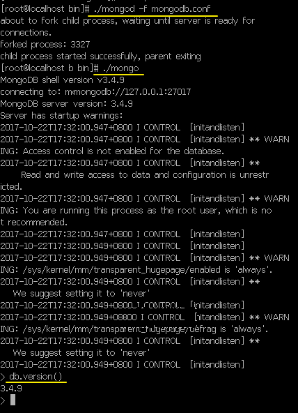 Linux上安装MongoDB_ 图片描述
