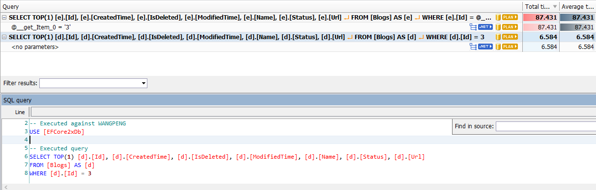 讨论过后而引发对EF6.x和EFCore查询缓存的思考_ 图片描述