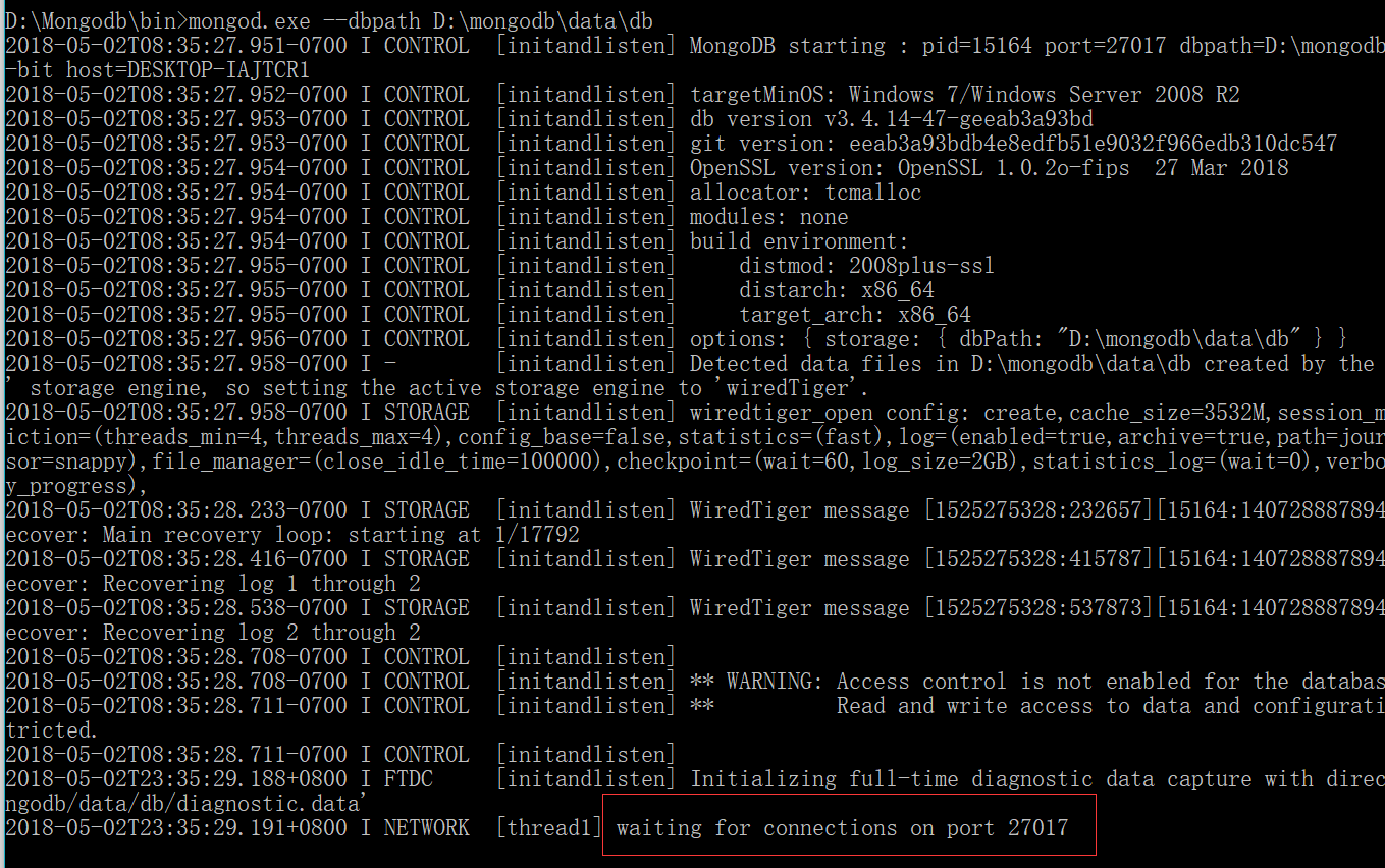 windows安装mongodb攻略_ 图片描述