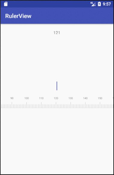 安卓自定义滑动刻度尺,选择身高体重等_ 图片描述