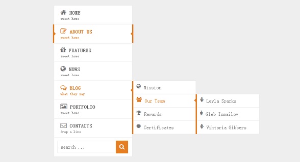 pure-css3-vertical-menu