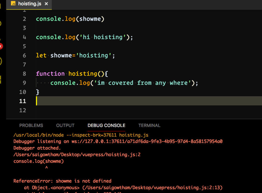 JavaScript中的变量提升(Hoisting)_ 图片描述