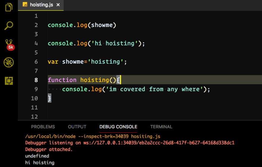 JavaScript中的变量提升(Hoisting)_ 图片描述