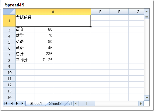 【图解】Web前端实现类似Excel的电子表格_ 图片描述