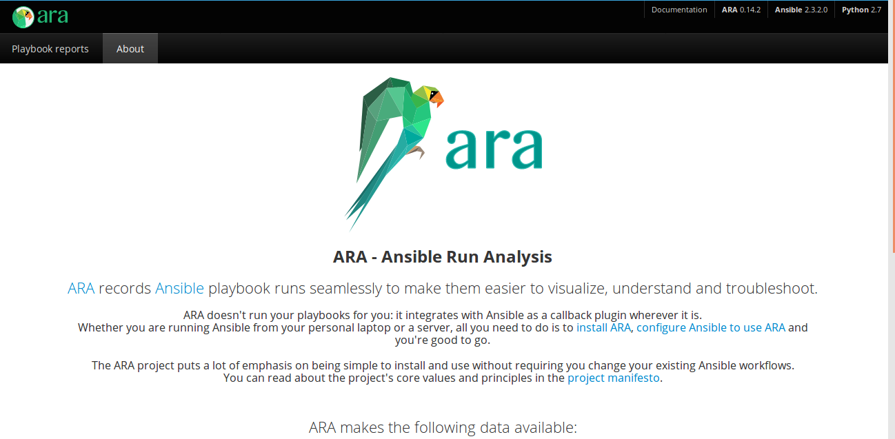 ara landing page ara landing page