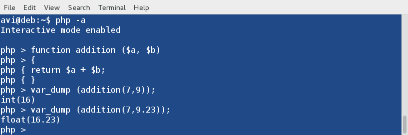 在 Linux 命令行中使用和执行 PHP 代码(一)