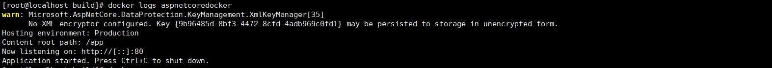 ASP.NETCore2.1使用Docker运行_ 图片描述