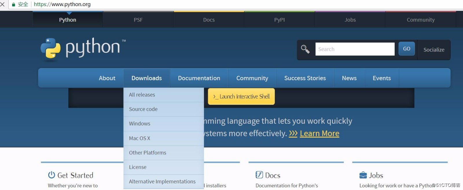python入门【第一篇】:安装
