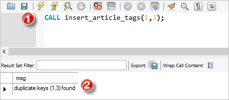 MySQL error handling - duplicate keys MySQL error handling - duplicate keys