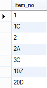 MySQL Natural Sorting - Items table sorted MySQL Natural Sorting - Items table sorted