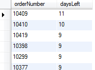 MySQL DATEDIFF function query output MySQL DATEDIFF function query output