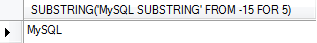 mysql substring function with legnth and negative position
