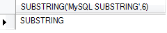 MySQL substring function example 2 MySQL substring function example 2