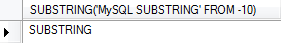 mysql substring function with negative position example