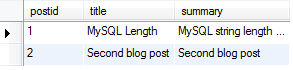 MySQL String Length Application