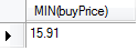 MySQL MIN buyprice